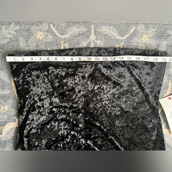 Never Fully Dressed Black Velvet sleeveless Maxi Dress - Picture 2 of 5